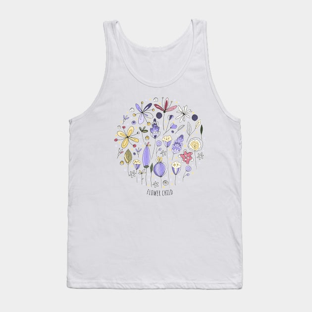 Flower Child Tank Top by FluxionHub